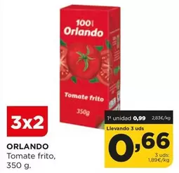Oferta de Orlando - Tomate Frito por 0,99€ en Alimerka