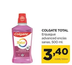 Oferta de Colgate - Total/ Enjuague Advanced Encias Sanas por 3,4€ en Alimerka