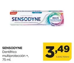 Oferta de Sensodyne - Dentífrico Multiproteccion + por 3,49€ en Alimerka