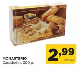 Oferta de Monasterio - Casadielles por 2,99€ en Alimerka