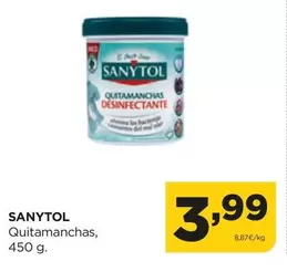Oferta de Sanytol - Quitamanchas por 3,99€ en Alimerka
