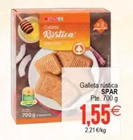 Oferta de Spar - Galleta Rustica por 1,55€ en Plenus Supermercados