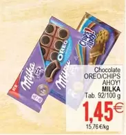 Oferta de Milka - Chocolate Oreo/Chips Ahoy! por 1,45€ en Plenus Supermercados