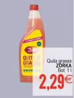 Oferta de Zorka - Quita Graxas por 2,29€ en Supermercados Aquí