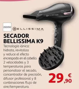 Oferta de Bellissima - Secador K9 por 29,9€ en Alcampo