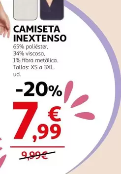 Oferta de Inextenso - Camiseta Inextenso por 7,99€ en Alcampo