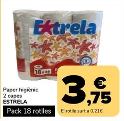Oferta de Estrela - Paper Higienico por 3,75€ en Supeco