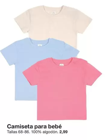 Oferta de Bebé - Camiseta Para por 2,99€ en ZEEMAN