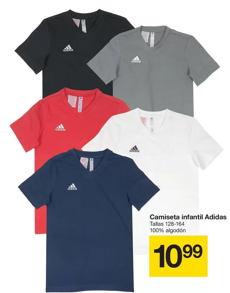 Oferta de Adidas - Camiseta Infantil por 10,99€ en ZEEMAN
