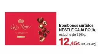 Oferta de Nestlé - Bombones Surtidos Caja Roja por 12,45€ en Hipercor