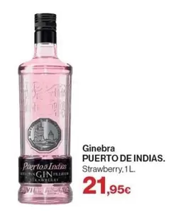 Oferta de Puerto de Indias - Ginebra por 21,95€ en Hipercor