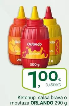 Oferta de Orlando - Ketchup, Salsa Brava O Mostaza por 1€ en Supermercados Dani