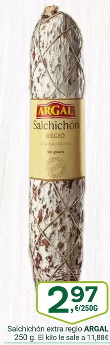 Oferta de Argal - Salchichon Extra Regalo por 2,97€ en Supermercados Dani