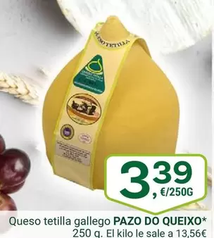 Oferta de Gallego - Queso Tetilla por 3,39€ en Supermercados Dani
