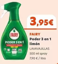 Oferta de Fairy - Poder 3 En 1 Limón por 3,95€ en Coviran