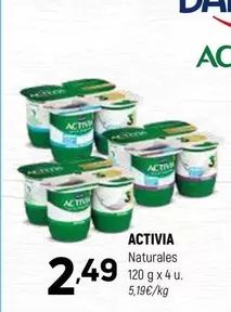 Oferta de Activia - Naturales por 2,49€ en Coviran