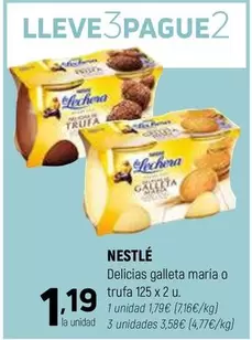 Oferta de Nestlé - Delicias Galleta María O Trufa por 1,19€ en Coviran
