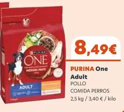 Oferta de Purina - One Adult por 8,49€ en Coviran