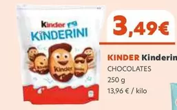 Oferta de Kinder - por 3,49€ en Coviran