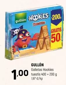 Oferta de Gullón - Galletas Hookies por 1€ en Coviran