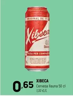 Oferta de Xibeca - Cervesa Llauna por 0,65€ en Coviran