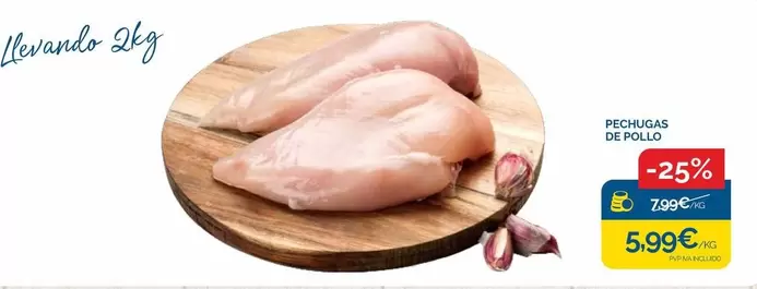 Oferta de Pechugas De Pollo por 5,99€ en Supermercados La Despensa