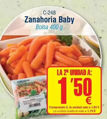 Oferta de Zanahoria Baby por 1,79€ en Abordo