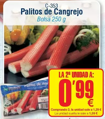Oferta de Palitos De Cangrejo por 1,59€ en Abordo