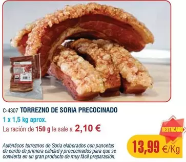 Oferta de Torrezno De Soria Precocinado por 13,99€ en Abordo