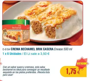 Oferta de Ideal - Crema Bechamel Brik Casera por 1,75€ en Abordo
