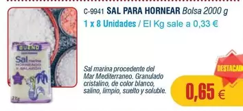 Oferta de Marina - Sal Para Hornear por 0,65€ en Abordo