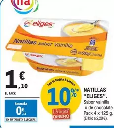 Oferta de Ifa Eliges - Natillas por 1,1€ en E.Leclerc
