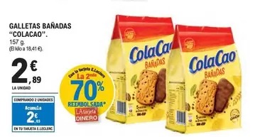 Oferta de Cola Cao - Galletas Bañadas por 2,89€ en E.Leclerc