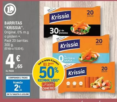 Oferta de Krissia - Barritas por 4,65€ en E.Leclerc