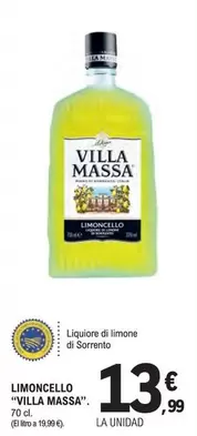 Oferta de Villa Massa - Limoncello  por 13,99€ en E.Leclerc