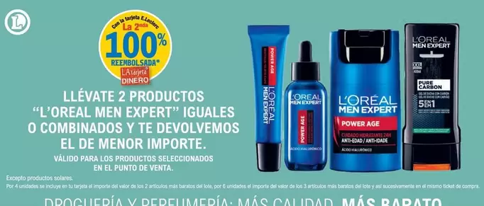 Oferta de L'Oréal Men Expert - Llévate 2 Productos  en E.Leclerc