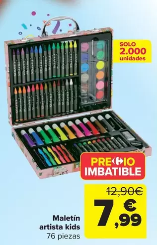 Oferta de Maletín  Artista Kids por 7,99€ en Carrefour