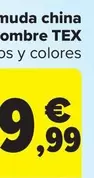 Oferta de TEX - Bermuda China Hombre  por 19,99€ en Carrefour