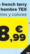 Oferta de TEX - Bermuda French Terry Hombre  por 8,99€ en Carrefour