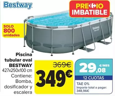 Oferta de Bestway - Piscina Tubular Oval   por 349€ en Carrefour