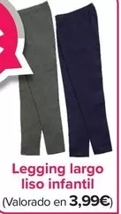 Oferta de Legging Largo Liso Infantil por 3,99€ en Carrefour