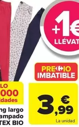 Oferta de Tex - Legging Largo Estampado Infantil Bio por 3,99€ en Carrefour