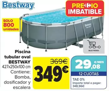Oferta de Bestway - Piscina Tubular Oval   por 349€ en Carrefour