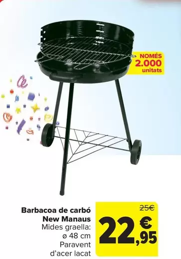 Oferta de Barbacoa De Carbón New Manaus por 22,95€ en Carrefour