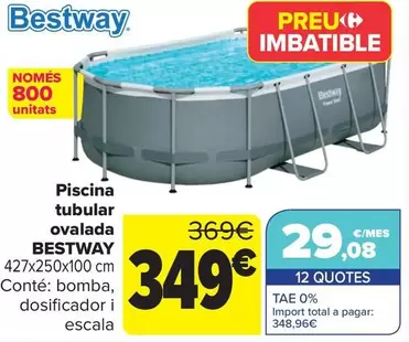 Oferta de Bestway - Piscina Tubular Oval   por 349€ en Carrefour