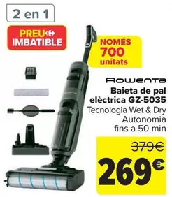 Oferta de Rowenta - Fregona Eléctrica Gz-5035 por 269€ en Carrefour