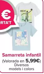 Oferta de Camiseta Infantil por 5,99€ en Carrefour