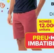 Oferta de TEX - Bermuda French Terry Hombre  por 8,99€ en Carrefour