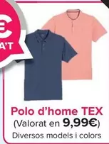 Oferta de TEX - Polo Hombre por 9,99€ en Carrefour