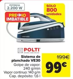 Oferta de Polti - Sistema De Planchado Ve30 por 99€ en Carrefour
